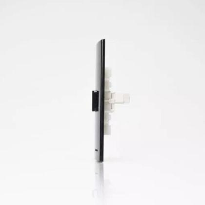 Imagem de Conjunto 4x2 1 Interruptor Paralelo 10A 250V Ebony SLEEK