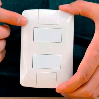 Imagem de Conjunto 4X2 1 Interruptor Simples 1 Paralelo Tramontina 