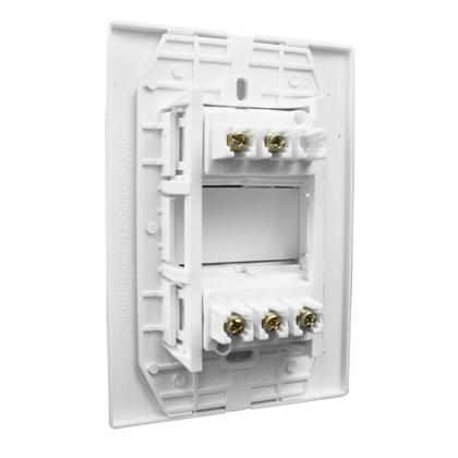 Imagem de Conjunto 4x2 1 Interruptor Simples 10A + 1 Interruptor Paralelo 10A 250V Linha Vivaz Ilumi - 7823