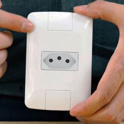 Imagem de Conjunto 4x2 1 Tomada 2p+t 20a Branco Aria - Tramontina