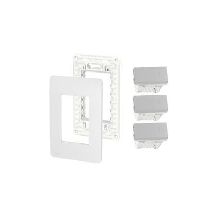 Imagem de Conjunto 4X2 3 Interruptores Paralelos Orion Schneider