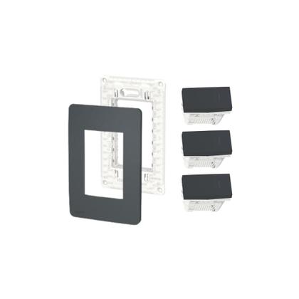 Imagem de Conjunto 4X2 3 Interruptores Paralelos Orion Schneider