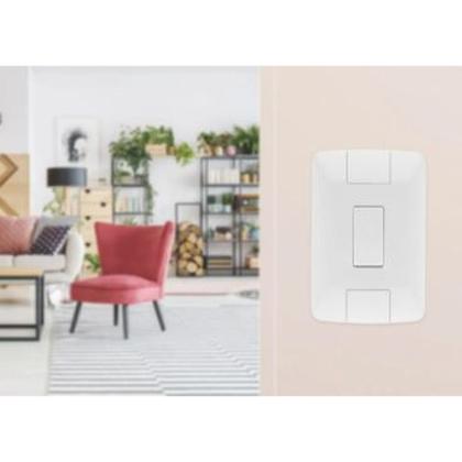 Imagem de Conjunto 4x2 BR 1 Interruptor Paralelo 6A ARIA TRAMONTINA