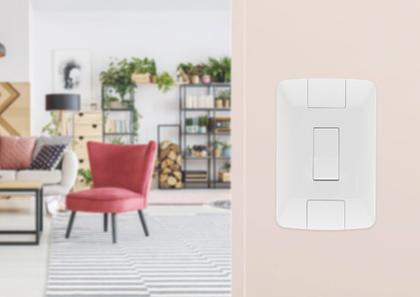 Imagem de Conjunto 4x2 com 1 Interruptor Paralelo Tramontina Aria  6 A 250 V Branco