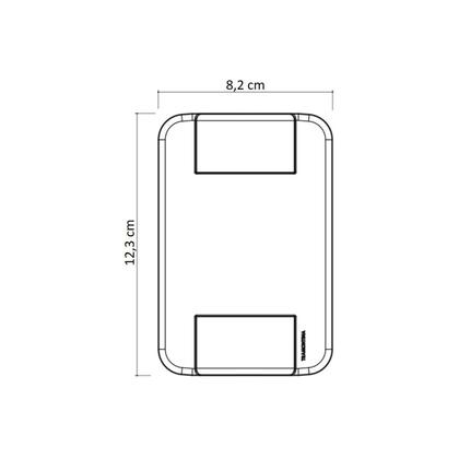 Imagem de Conjunto 4x2 com 1 Interruptor Simples 10 A 250 V e 2 Tomadas 2P+T 10 A 250 V Tramontina Tablet Branco