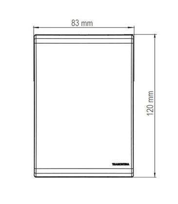 Imagem de Conjunto 4x2 com 1 Interruptor Simples Tramontina Liz 10 A 250 V Branco