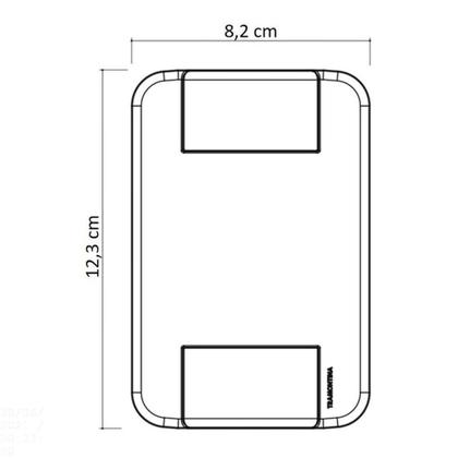 Imagem de Conjunto 4x2 Com 1 Tomada 2p+t 10 A 250 V Tramontina Tablet Branco Tramontina