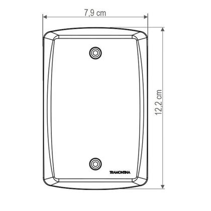 Imagem de Conjunto 4x2 com 1 Tomada 2P+T 20 A 250 V Tramontina Lux2 Branco