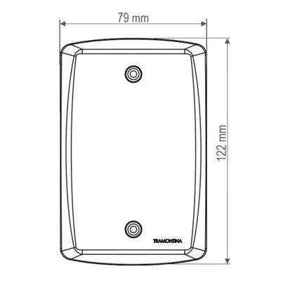 Imagem de Conjunto 4x2 com 1 Tomada 2P+T 20 A 250 V Tramontina Lux2 Branco