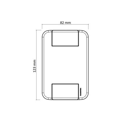 Imagem de Conjunto 4x2 com 2 Interruptores Simples 10 A 250 V Tramontina Tablet Branco