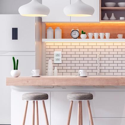 Imagem de Conjunto 4x2 com 2 Tomadas 20A Branco Infiniti Margirius