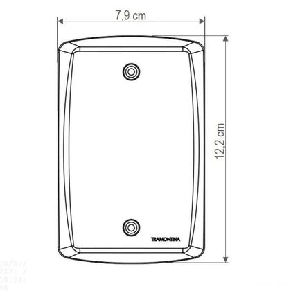 Imagem de Conjunto 4x2 Com 2 Tomadas 2p+t 10 A 250 V Tramontina Lux2 Branco Tramontina