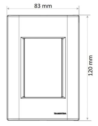 Imagem de Conjunto 4x2 com 3 Interruptores Simples 10 A 250 V Tramontina Giz Branco