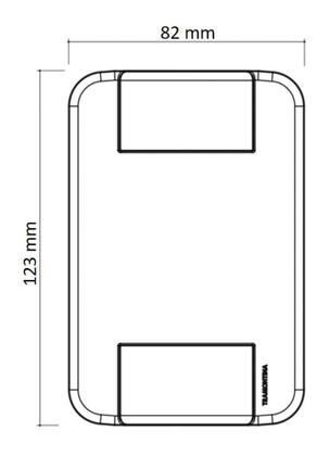 Imagem de Conjunto 4x2 com 3 Tomadas 2P+T 10 A 250 V Tramontina Tablet Branco