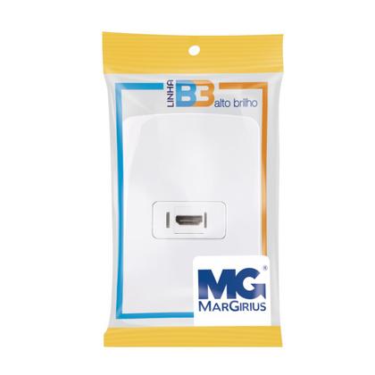 Imagem de Conjunto 4x2 com cabo Femea Tomada Hdmi B3 Margirius