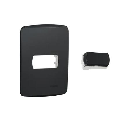 Imagem de Conjunto 4X2 Interruptor Paralelo Miluz Schneider Grafite