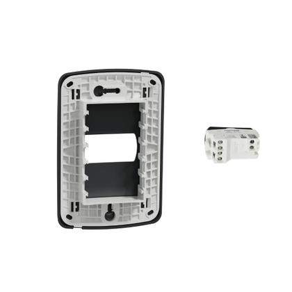 Imagem de Conjunto 4X2 Interruptor Paralelo Miluz Schneider Grafite