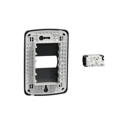 Imagem de Conjunto 4X2 Tomada 20a Miluz Schneider Grafite S3B70351