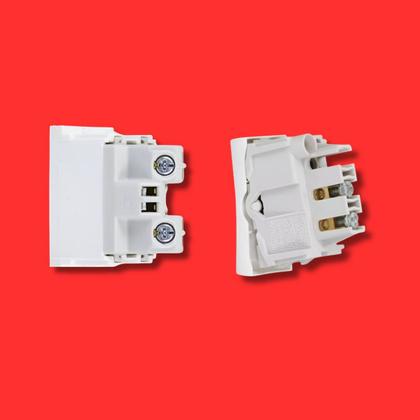 Imagem de Conjunto 4x4 1 Interruptor Simples e 1 Tomada 10A Pial Plus