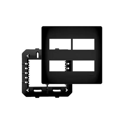 Imagem de Conjunto 4x4 + 3 Interruptores Simples + 2 Módulos Cego