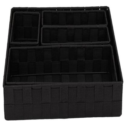 Imagem de Conjunto 5 Cesto Organizador de Armário Multiuso Gaveta