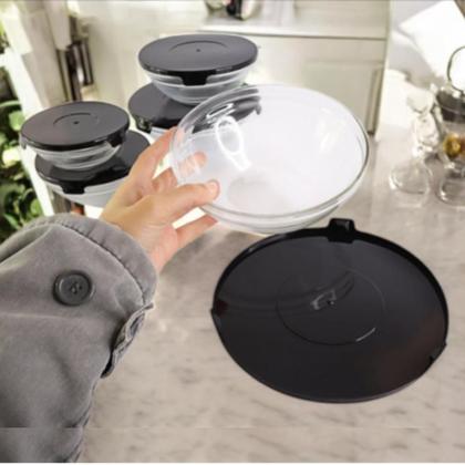 Imagem de Conjunto 5 Potes de Vidro Com Tampa - Sortido