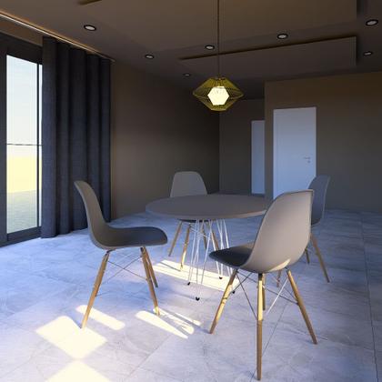 Imagem de Conjunto 6 Cadeiras para Sala de Jantar Eames Eiffel Dkr