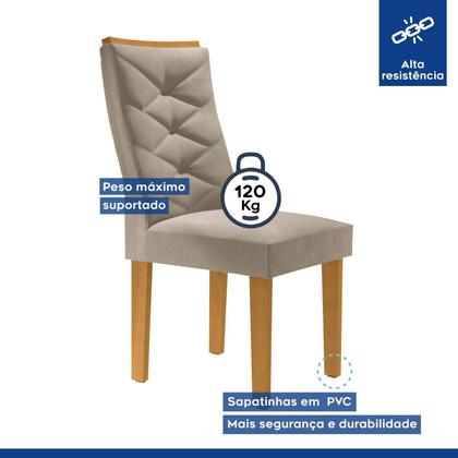 Imagem de Conjunto 6 Cadeiras para Sala de Jantar Germany Espresso Móveis