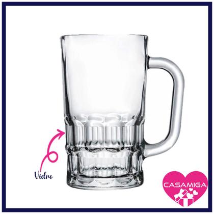 Imagem de Conjunto 6 Canecas Chopp Vidro 360ml Class Home