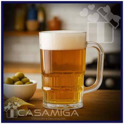 Imagem de Conjunto 6 Canecas Chopp Vidro 360ml Class Home