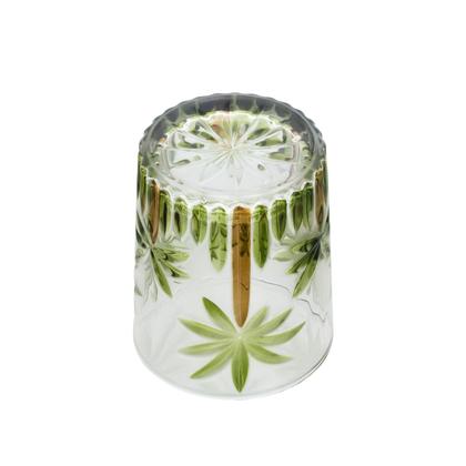 Imagem de Conjunto 6 Copos de Cristal baixo decorado Palm Tree Handpaint 340ml Wolff