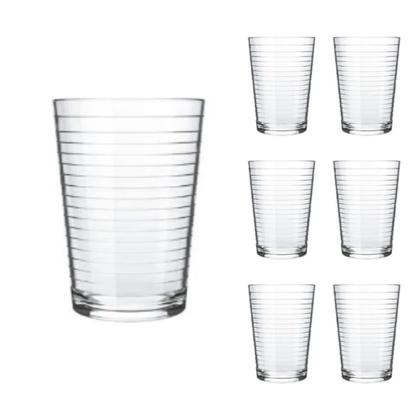 Imagem de Conjunto 6 Copos Ginga Nadir Luxo Vidro Transparente 265ml