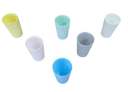 Imagem de Conjunto 6 Copos Plástico 400ml - Multicolorido