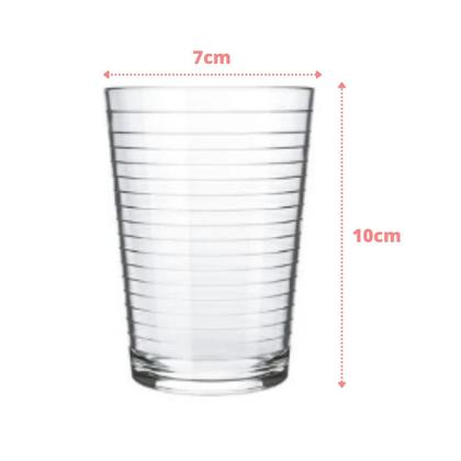 Imagem de Conjunto 6 Copos Vidro Ginga Transparente 265ml Nadir Agua