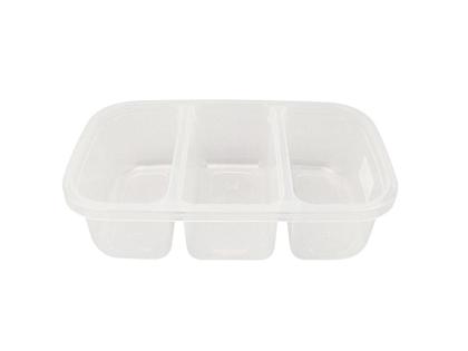 Imagem de Conjunto 6 Pote Conservador Alimentos 3 Divisórias Nitron