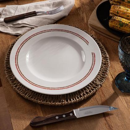 Imagem de Conjunto 6 Pratos Rasos de Churrasco Classic 28cm Porcelana Tramontina