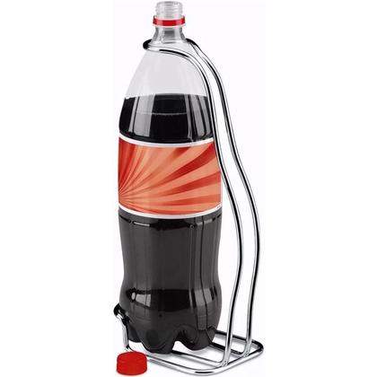 Imagem de Conjunto 6 Suportes Porta Garrafa de Refrigerante 2 Litros Pet com Alça Aço Cromado