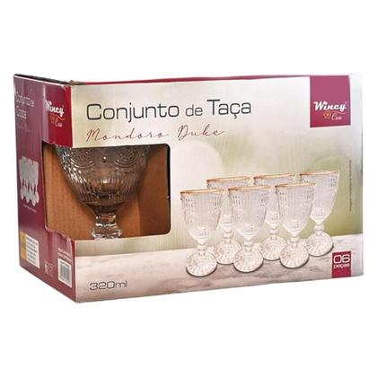 Imagem de Conjunto 6 Taças de Vidro Mondoro Duke 320ml - Wincy