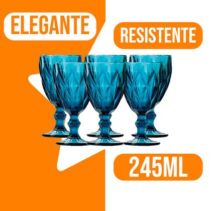 Imagem de Conjunto 6 Taças Para Vinho Diamond 245mL