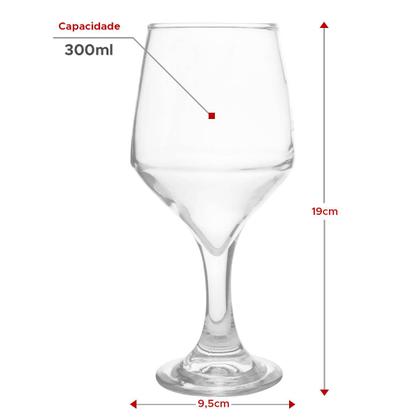 Imagem de Conjunto 6 Taças Vidro Sylus Buffet Suco Água Vinho 300ml