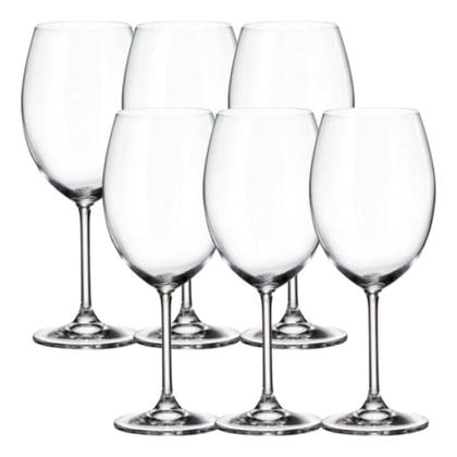 Imagem de Conjunto 6 Taças Vinho Cristal Elegance Vinho Tinto 540ml