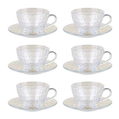 Imagem de Conjunto 6 Xícaras 230ml com Pires Picnic Cazza