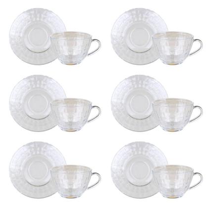 Imagem de Conjunto 6 Xícaras 230ml com Pires Picnic Cazza