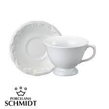 Imagem de Conjunto 6 Xícaras Chá Com Pires Pomerode Porcelana Schmidt