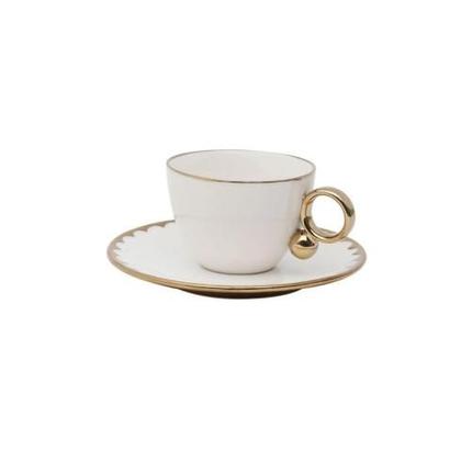 Imagem de Conjunto 6 Xícaras Chá Porcelana Egg Branco 200Ml- Wolff