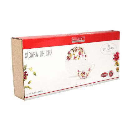Imagem de Conjunto 6 Xícaras Com Pires Le Jardin De Porcelana 160ml