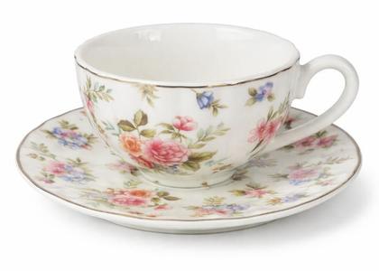 Imagem de Conjunto 6 Xícaras de Chá com Pires Floral Farm House-200ml