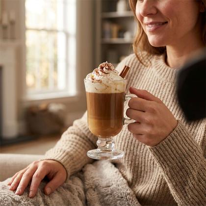 Imagem de Conjunto 6 Xícaras Taca Alta Capuccino Chocolate Café 130ml