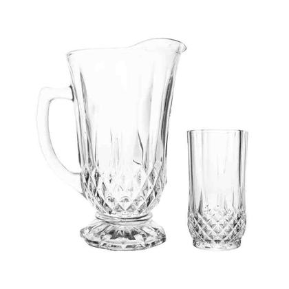 Imagem de Conjunto 7 Pçs Jarra e 6 Copos de Vidro Sodo-Calcico Roberta Lyor