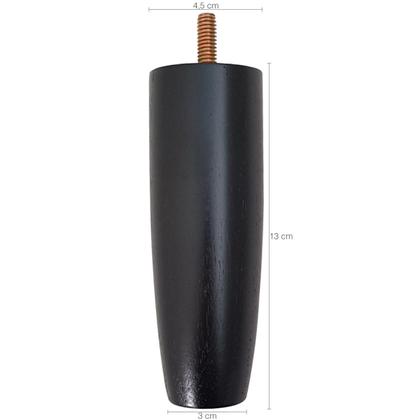 Imagem de Conjunto 7 Pés Para Cama Colchão Box Baú Casal ou Solteiro 12cm